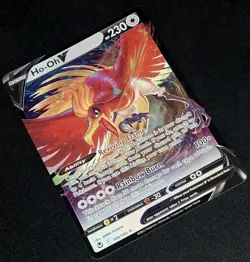 Micut Error Pokemon TCG Ho-Oh v Silver Tempest Holo Ultra Rare Card 140/195 - Image 2