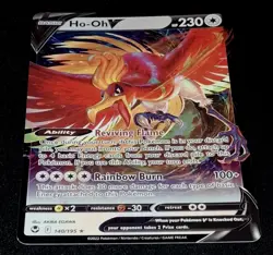 Micut Error Pokemon TCG Ho-Oh v Silver Tempest Holo Ultra Rare Card 140/195 - Image 4