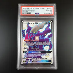 PSA 10 Darkrai GX SV70/SV94 Pokemon Hidden Fates Full Art Holo Card - Image 1