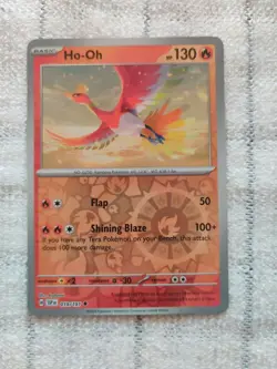 Pokemon TCG Ho-Oh 019/191 Reverse Holo Card Sv08: Surging Sparks - Image 1
