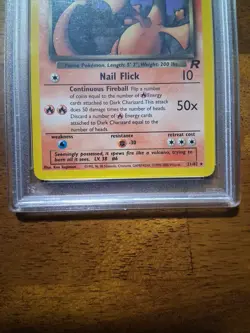 2000 Pokemon Rocket Dark Charizard #21 PSA 6 Graded Card - Image 3