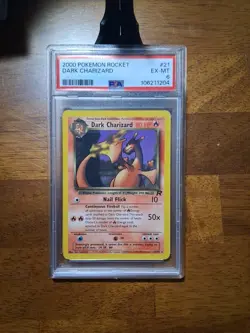 2000 Pokemon Rocket Dark Charizard #21 PSA 6 Graded Card - Image 4
