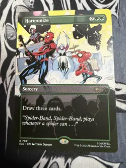 MTG Spider-Man HARMONIZE 7021 SECRET LAIR DROP NONFOIL RARE Hit Magiccon 2025 - Image 1