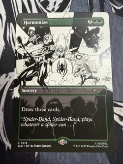 MTG Spider-Man HARMONIZE 7018 SECRET LAIR DROP NONFOIL RARE Hit Magiccon 2025 - Image 1