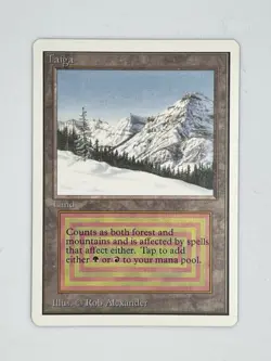 MTG TAIGA #2 Unlimited Edition Regular MT Rare Magic The Gathering - Image 1