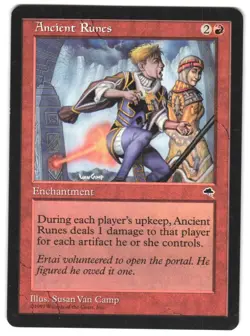 MTG Ancient Runes Tempest TMP Uncommon Vintage Artifact Hate Unplayed NM - Image 1