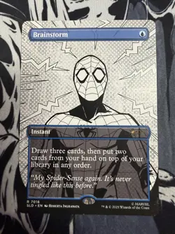 MTG Spider-Man BRAINSTORM 7016 SECRET LAIR DROP NONFOIL RARE Hit Magiccon 2025 - Image 1