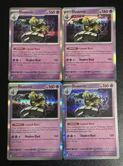 4x Dusknoir 020/064 x4 - Shrouded Fable - Pokemon TCG - Holo Rare - Playset - Image 1