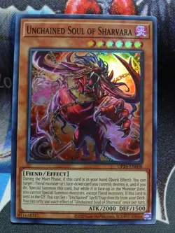 Yugioh Unchained Soul of Sharvara Super Rare OP24-EN008 Near Mint - Image 1