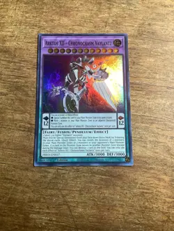 YuGiOh! - Arktos XII - Chronochasm Vaylantz PHHY-EN037 Super Rare 1st Edition NM - Image 1