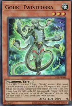 Yugioh Asian-English Gouki Twistcobra CR09-AE049 Super Rare - Image 1