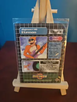 2x Digimon ETEMON 46 Ultimate UPPER DECK 1999 Foil Holo Trading Cards - Image 4