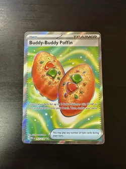 Buddy-buddy Poffin 167/132 Ultra Rare Full Art Mega Evolutions Pokemon TCG Card - Image 1