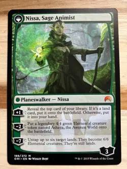 MTG Nissa, Vastwood Seer/Nissa, Sage Animist - Magic Origins - Image 2