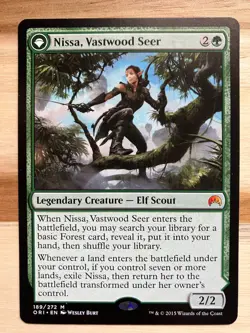 MTG Nissa, Vastwood Seer/Nissa, Sage Animist - Magic Origins - Image 3