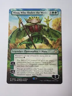 Nissa, Who Shakes the World (Borderless) Commander: Bloomburrow Regular - Image 1