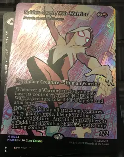 Spider-Gwen, Web-Warrior (Borderless Foil) MTG Marvel's Spider-Man Eternal-Legal - Image 1