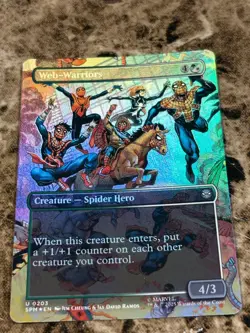 WEB-WARRIORS Magic MTG Spiderman Borderless Foil - Image 1