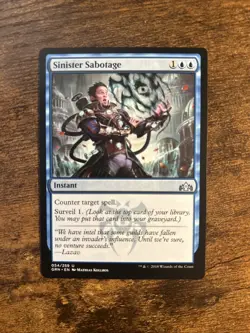 Sinister Sabotage - GRN - MTG - NM - Image 1