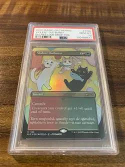 MTG✨VIOLENT OUTBURST Borderless/Ext Art FOIL✨SLD PSA 10 2022 RARE Tatamepi Art - Image 5