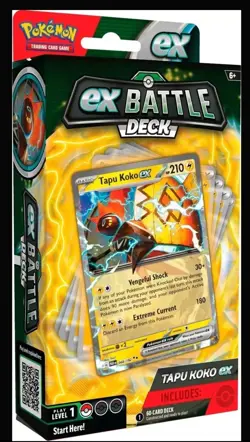 Pokemon TCG EX Battle Deck Tapu Koko EX Factory Sealed Ready To Play - Image 3