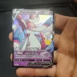 Pokemon TCG Dark Sylveon v SWSH134 Black Star Promos Celebrations Holo - Image 1