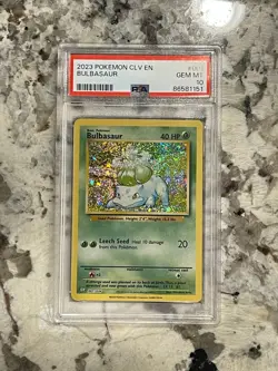 Pokemon Classic Collection Bulbasaur Holo CLV 001/034 PSA 10 - Image 1