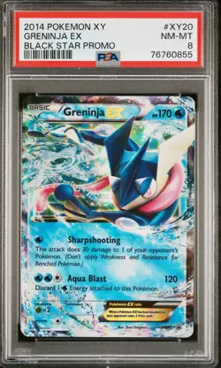 2014 POKEMON XY BLACK STAR PROMO #XY20 GRENINJA EX PSA 8 - Image 1