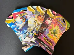 Pokemon Bundle - Sword & Sheild - Six (6) Sleeved Booster Packs Factory Sealed - Image 1