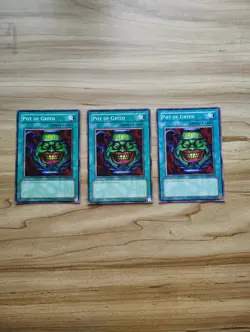 Yu-Gi-Oh - Pot Of Greed 3X - Full Playset - Image 2