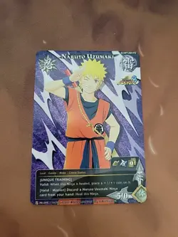 Naruto TCG CCG Promo Goku Naruto Uzumaki Card English, Light Play Condition - Image 1
