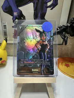 English Dragon Ball Super Bulma Holo Trading Card Wish For Shenron Fb07-113 - Image 1