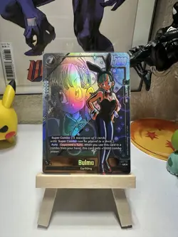 English Dragon Ball Super Bulma Holo Trading Card Wish For Shenron Fb07-113 - Image 3