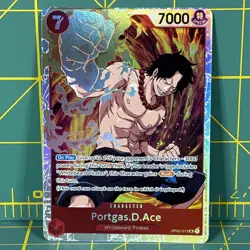 One Piece Card Game Portgas.D.Ace OP02-013 SR Paramount War Super Rare English - Image 1