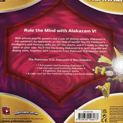 Pokemon Trading Card Game Collector Box Sealed [ Alakazam V ] 4-Packs - Image 3
