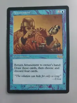 MTG Attunement Urza's Saga Regular Rare LP - Image 1
