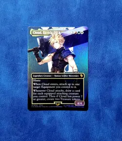 Cloud, Ex-SOLDIER (Borderless) Commander: Final Fantasy Foil Fresh Pull 🔥 - Image 1