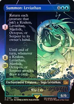 Summon: Leviathan Foil Borderless Final Fantasy MTG NM - Image 1