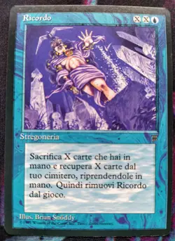 Magic RICORDO Legends LEGGENDE Ita RECALL Italian MTG - Image 1