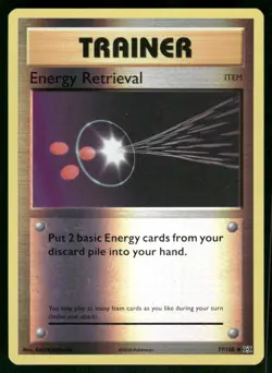 Energy Retrieval 77/108 Uncommon Reverse Holo NM Pokemon XY - Evolutions - Image 1