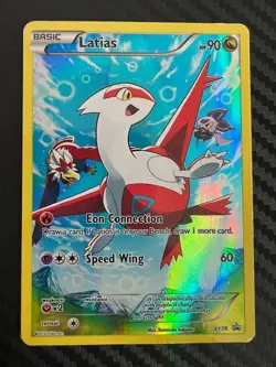 Pokemon TCG Latias XY78 Full Art Black Star Holo Promo XY Promo HP/DMG - Image 1