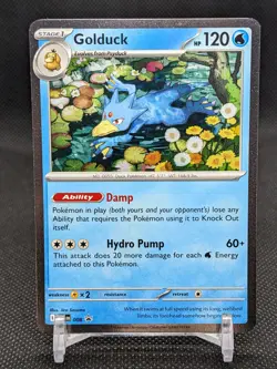 Pokemon TCG Mega Evolutions Golduck 008 Black Star Promo Holo English - Image 1