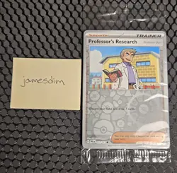 Pokemon Sealed Reverse Holo Professor Program Professor's Research 4 Pack 2025 - Image 1
