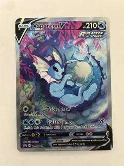 VAPOREON V SWSH181 2021 POKEMON VAPOREON VMAX PREMIUM COLLECTION PROMO (Regular) - Image 1
