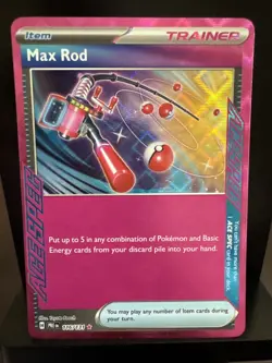 Pokemon TCG - Prismatic Evolutions - Max Rod - 116/131 - Ace Spec - NM - Image 1