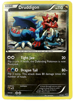 Pokemon Dragon Vault Stamped Holo Blister Promo -Druddigon - 17/20 - NM w/ Video - Image 1