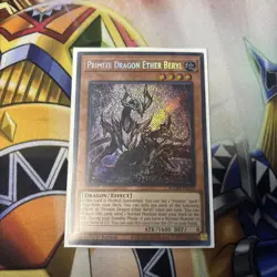 Yugioh Primite Dragon Ether Beryl BLMM-EN130 Secret Rare 1st Ed Near Mint - Image 1