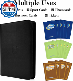 Premium Zip Card Binder 9 Pocket Trading Card Binder 360 Zipper Card... - Image 3