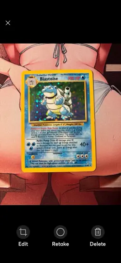 Pokemon TCG Blastoise Base Set Holo Unlimited Rare Card 2/102 LP Condition - Image 1