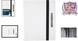 9-Pocket Trading Card Pro-Folio - Holds 360 Cards, Acid-Free, White - Image 2